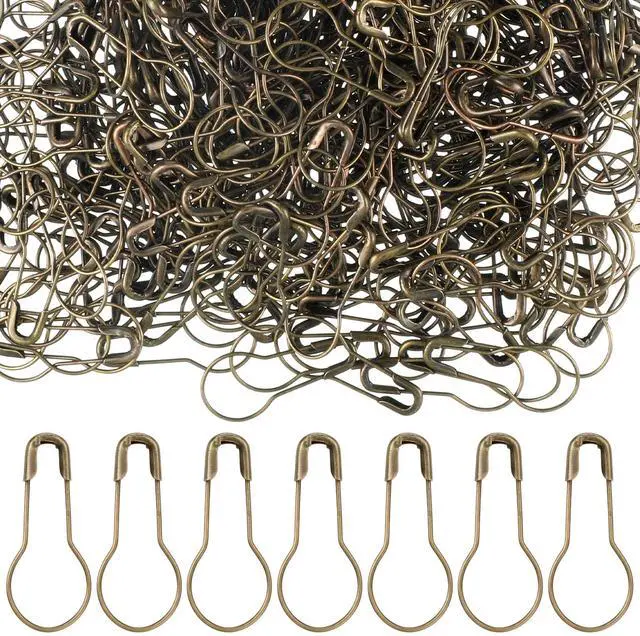 Main image of 200 Pcs Bulb Safety Pins Bulb Pin Small Metal Safety Pins 0.8 Inch | for Clothing Tag Clothing Crafting and DIY