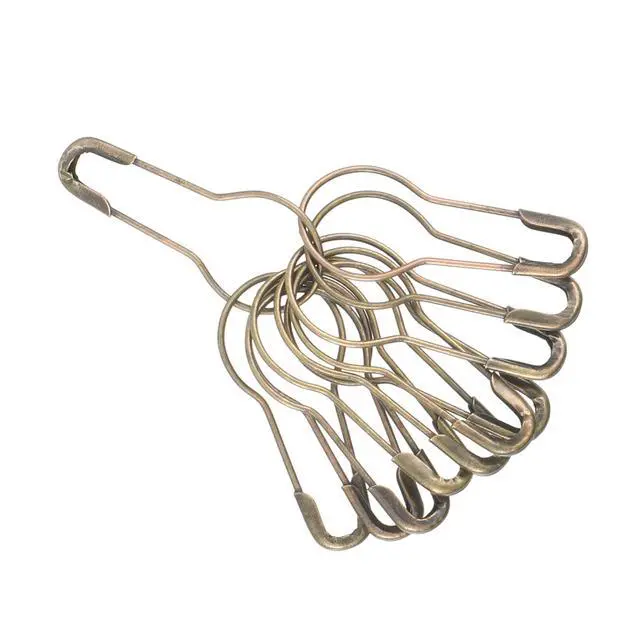 Alt view image 6 of 7 - 200 Pcs Bulb Safety Pins Bulb Pin Small Metal Safety Pins 0.8 Inch | for Clothing Tag Clothing Crafting and DIY