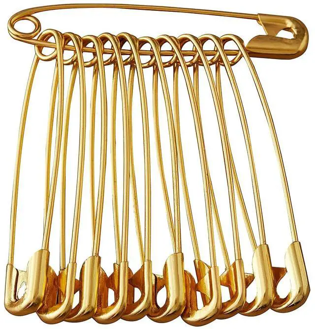 Main image of 30PCS 2 inch Gold Safety Pins - Your Versatile Pinning Solution for Sewing, Crafts & More