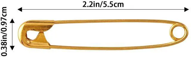 Alt view image 3 of 7 - 30PCS 2 inch Gold Safety Pins - Your Versatile Pinning Solution for Sewing, Crafts & More