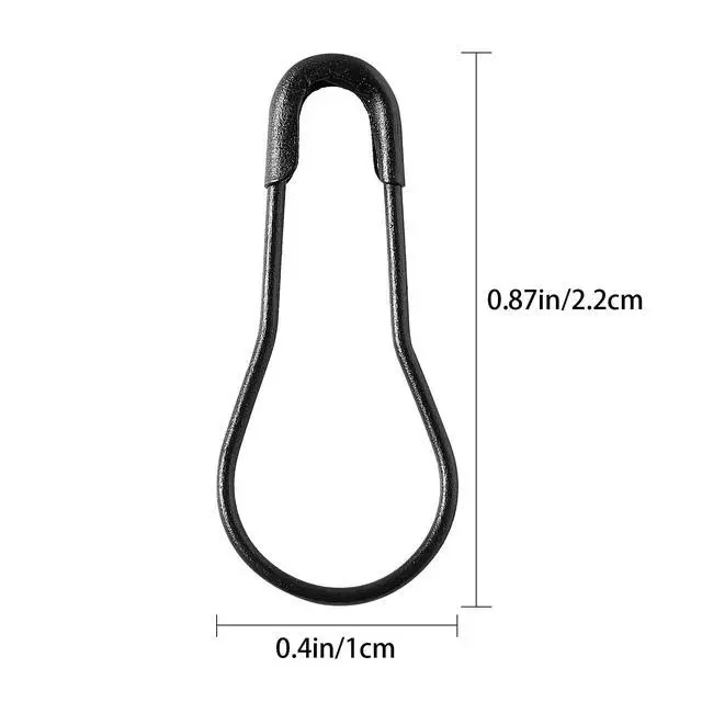 Alt view image 2 of 6 - Black Bulb Pins 0.8" Safety Bulb Pin,Gourd Safety Pin Metal Calabash Clothing Tag Pins for Knitting and DIY Project Craft Project,Home Accessories 200pcs