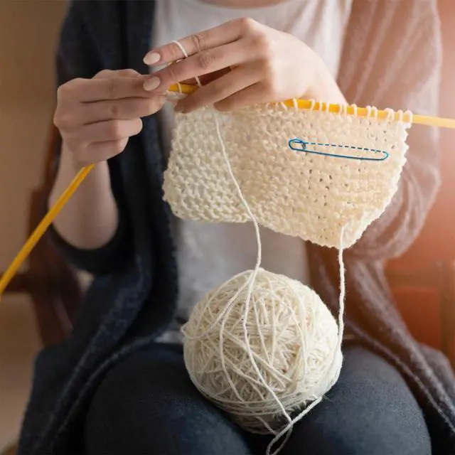 Alt view image 4 of 7 - 6 Size Stitch Holders for Knitting, Smooth Big Safety Pins | Lightweight Aluminum Alloy, Stay Closed, Yarn Knitting Stitch Holder, Needle Marker for Sweaters, Gloves, Crochet DIY Craft