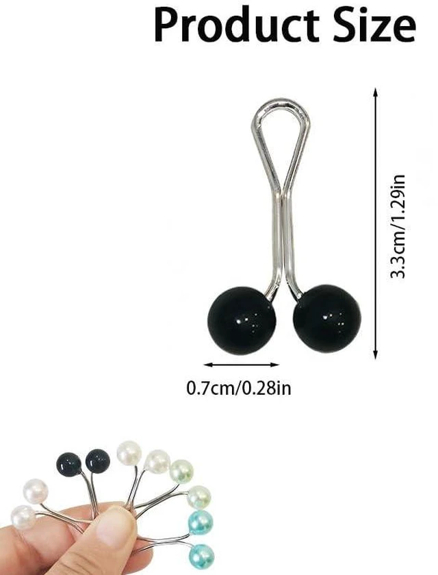 Alt view image 2 of 5 - 25 Pcs Hijab Pins,Multicolor Headscarf Pearl Pins Safety Scarf Clips for Women, Shawl, Sweater & Wedding Dress Accessories