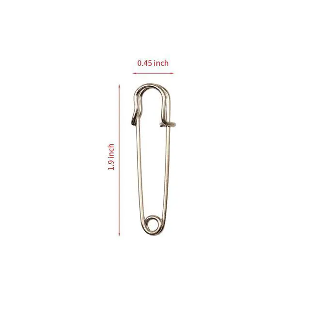 Alt view image 2 of 5 - Large Safety Pins Heavy Duty 20pcs Silver for Blankets Crafts Kilts Skirts Extra Large Safety Pin
