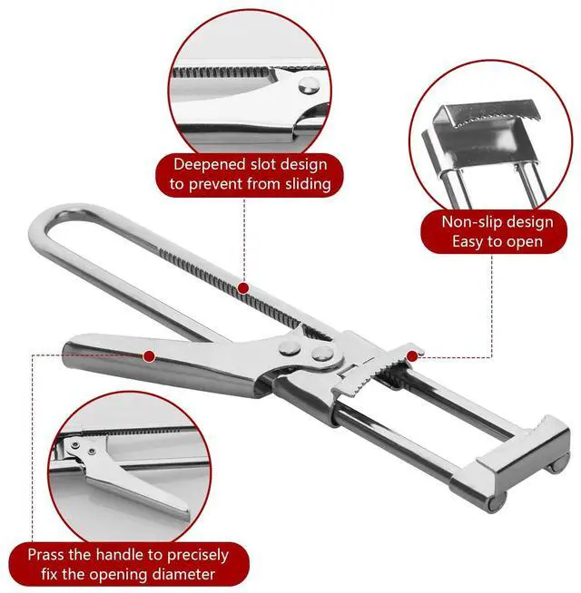 Alt view image 5 of 6 - Jar & Bottle Opener, Adjustable Multifunctional Stainless Steel Can Opener Jar Lid Gripper, Manual,Kitchen Accessories
