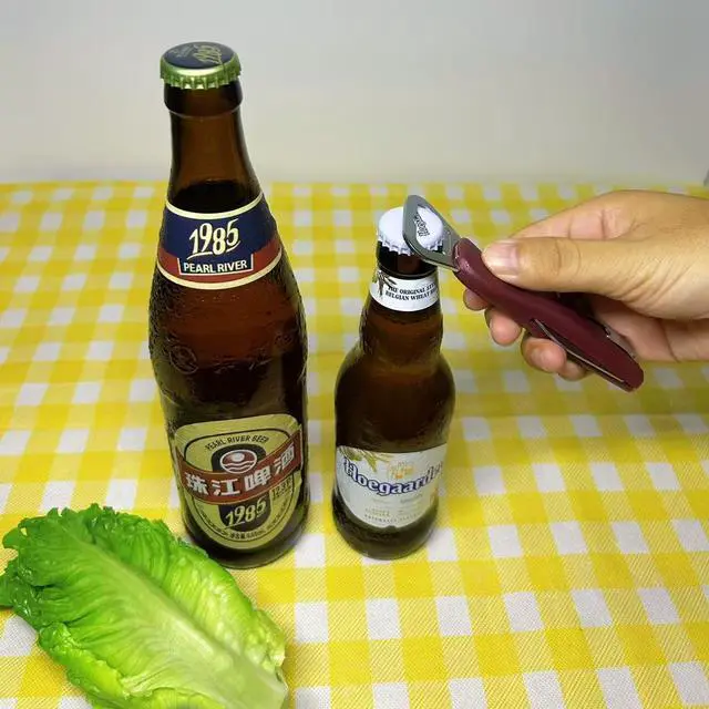 Alt view image 2 of 7 - Bottle Opener,Professional Wine Opener, Beer Bottle Opener,Dual Functionality,Ergonomic Grip Handle, Electroplating Process,Wine Corkscrew,Suitablefor Kitchen Restauant and Bar(Blown)