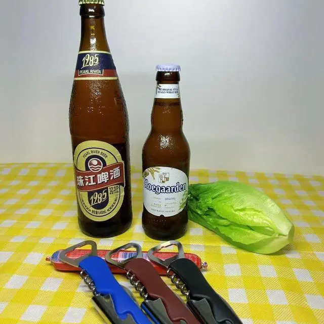 Alt view image 4 of 7 - Bottle Opener,Professional Wine Opener, Beer Bottle Opener,Dual Functionality,Ergonomic Grip Handle, Electroplating Process,Wine Corkscrew,Suitablefor Kitchen Restauant and Bar(Blown)