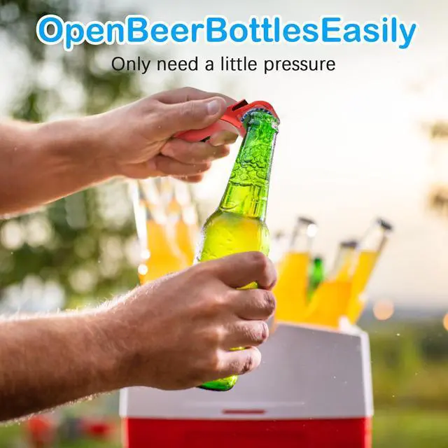 Alt view image 4 of 7 - 9 PCS Aluminum Beer Bottle Openers, Colorful Keychain Bottle Openers | Beer Opener,Portable Bottle Opener,Keychain Opener,Colorful Aluminum Bottle Openers Keychains,for Beer,Cans,Soda,9 Colors