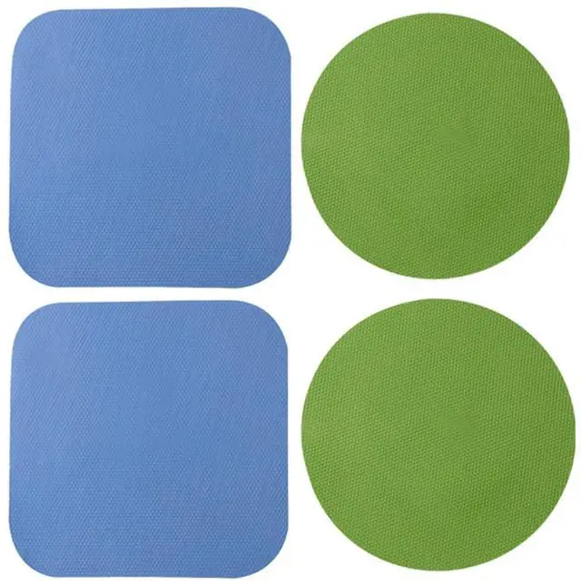 Main image of 4 Pack Jar Opener, Silicone Bottle Opener Gripper Pad Top Rated for Seniors | Rubber Jar Opener Tool for Weak Hands and Arthritis, Green & Blue