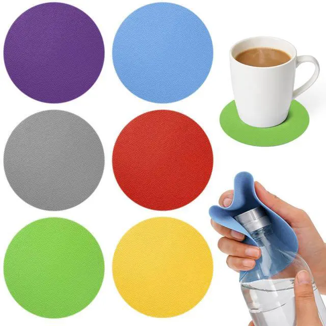 Main image of Jar Opener Gripper Pad - 6 PCS Jar Grippers with Non Slip Grip | Rubber Bottle Opener for Seniors, Arthritis, Weak Hands, Multi-Function Gripper Pad for Tight Lids & Caps, 6 Colors