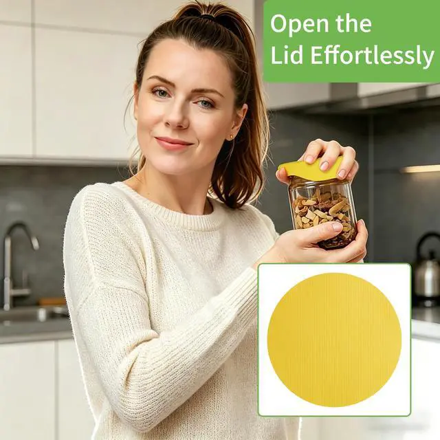 Alt view image 5 of 7 - 6 Pcs Jar Opener,Bottle Opener,Rubber Jar Openers for Seniors with Arthritis Weak Hands, Anti-Slip Gripper Pads for Bottles Cans Lids, Dual-Shape Kitchen Gadgets with Heat Insulation(6 Colors)