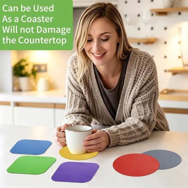 Alt view image 7 of 7 - 6 Pcs Jar Opener,Bottle Opener,Rubber Jar Openers for Seniors with Arthritis Weak Hands, Anti-Slip Gripper Pads for Bottles Cans Lids, Dual-Shape Kitchen Gadgets with Heat Insulation(6 Colors)