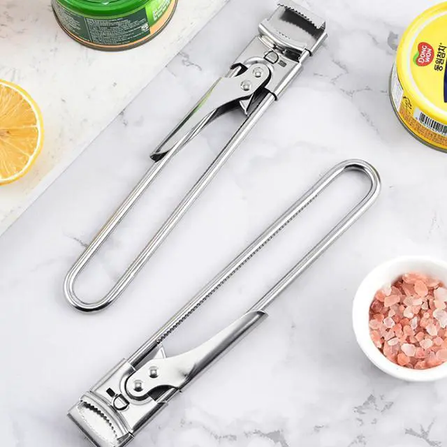 Alt view image 7 of 7 - Adjustable Stainless Steel Jar Opener for Seniors & Weak Hands, Bottle Lid Opener Tool with Non-Slip Grip, Easy Manual Canning Jar Cap Cracker Openers for Jars, Tops, Cans. (1)