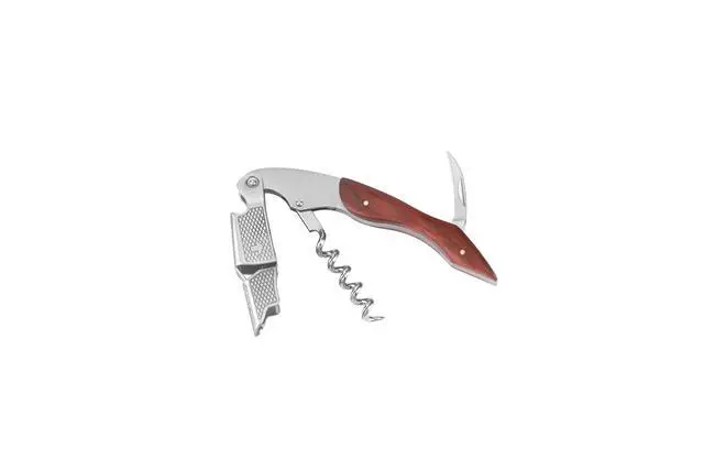 Alt view image 7 of 7 - Wine Bottle Opener Set Premium Corkscrew with Foil Cutter & Beer Bottle Opener Ergonomic Wooden Handle for Smooth Cork Removal Sommelier Accessories Gift for Wine Lovers