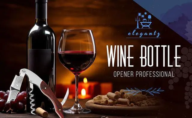 Alt view image 2 of 7 - Wine Bottle Opener Set Premium Corkscrew with Foil Cutter & Beer Bottle Opener Ergonomic Wooden Handle for Smooth Cork Removal Sommelier Accessories Gift for Wine Lovers
