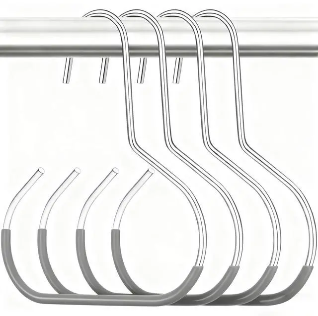 Main image of Hat Organizer, Gray, 4 Packs | Stainless Steel, Hat Hangers for Closet, For Baseball Caps, Cap Holder, Scarf Organizer