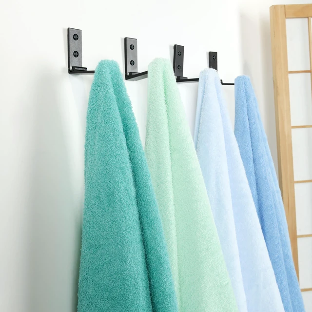 Alt view image 5 of 7 - Folding Coat Hook, 2PCS Folding Wall Hooks,Metal Coat Towel Hooks,Black