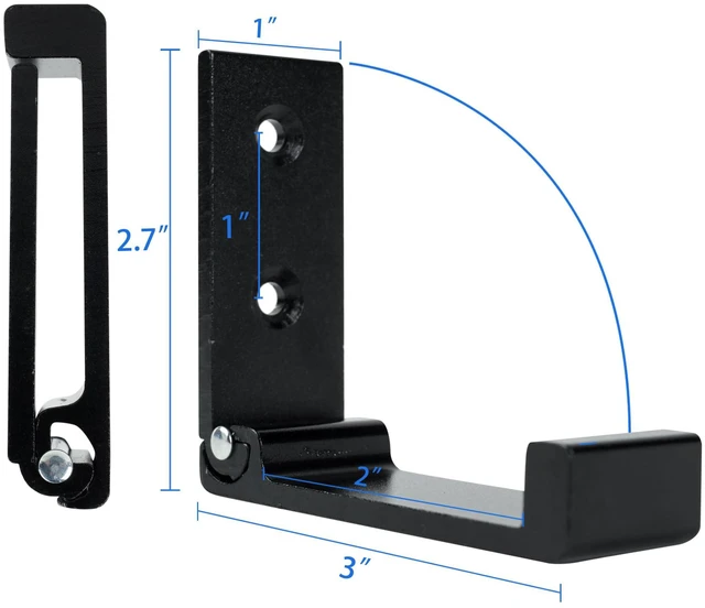 Alt view image 3 of 7 - Folding Coat Hook, 2PCS Folding Wall Hooks,Metal Coat Towel Hooks,Black