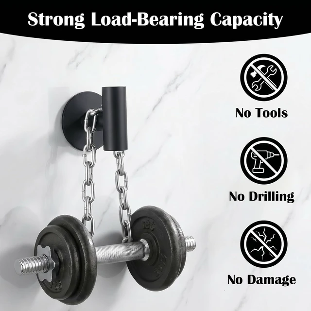 Alt view image 4 of 7 - 2Pcs Black Wall Hook Matte Black Towel Hook Towel Hangers | Wall Mount, No Drill, Removable, Strong Hold, Waterproof, Rustproof, For Bathroom, Glass, Mirror, Tile, Glass Door