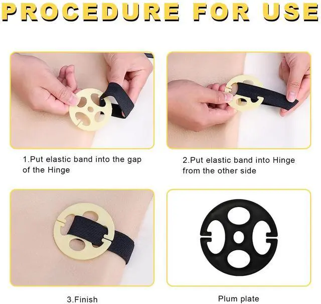 Alt view image 4 of 6 - 24PCS Car Seat Cover Plum Plate Metal Hooks, Vehicle Card Fixed Fastener Includes 12 Plastic Car Seat Cover Chucks & 12 Metal Hooks, Auto Seat Covers Locking Clip Replacement (Black)