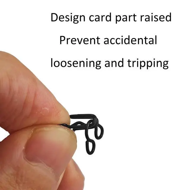 Alt view image 4 of 6 - 100PCS 15mm Hook and Eye Closures for Sewing, Sewing Notions for Clothing, Bra & DIY Craft Projects (Black)