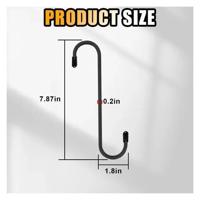 Alt view image 2 of 6 - 2PCS Car Brake Caliper Hanger Hooks with Rubber Tips, Black | Steel Auto Brake Caliper Hooks, Universal Durable & Rust-Proof Automotive Tools for Braking, Axle, Bearing, Suspension Work