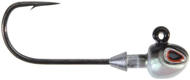 Main image of Hybrid Jighead, Fish Head, Size 4 Hook, 1/32 oz, Sticky Sharp Hook Point, Conical Bait-Keeper, High-Def Details and Realistic 3D Eye