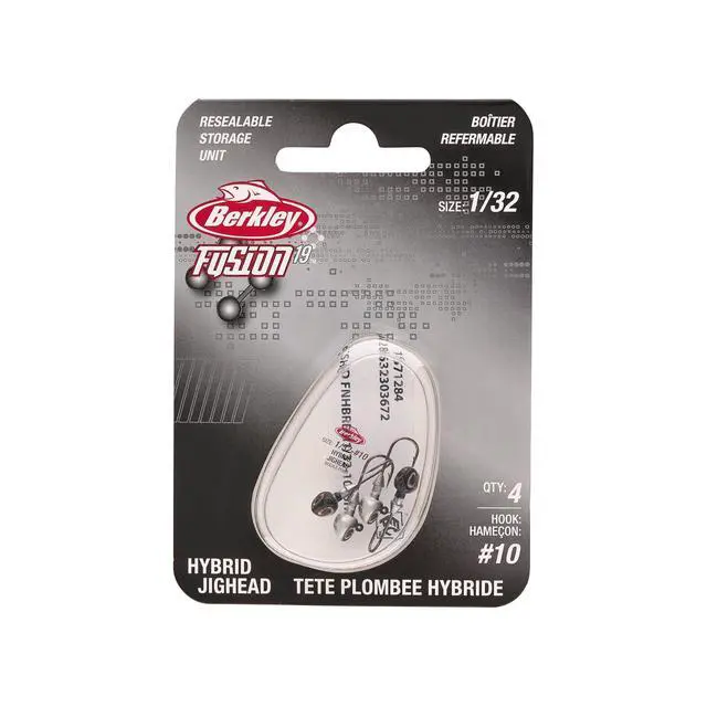 Alt view image 4 of 4 - Hybrid Jighead, Fish Head, Size 4 Hook, 1/32 oz, Sticky Sharp Hook Point, Conical Bait-Keeper, High-Def Details and Realistic 3D Eye