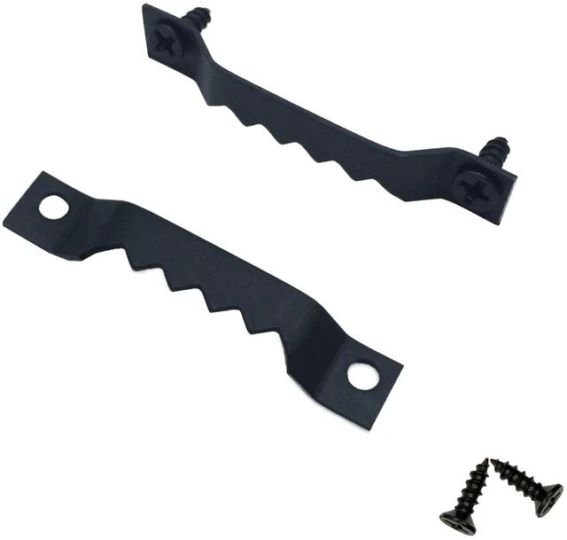 Main image of 50 Pack Small Metal Sawtooth Picture Hangers with Screws (Black) | Metal Picture Hanging Kit, Picture Frames Hooks, Picture Hanging Hardware for Photo Frames, Artwork, Paintings, Clock, Canvas