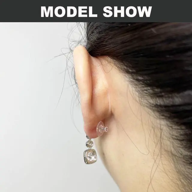 Alt view image 5 of 7 - 6 Styles Silicone Earring Backs, 600 Clear Soft Hypoallergenic Plastic Rubber Earring Backs Clutch Stoppers Kits for Fish Hook Hoops