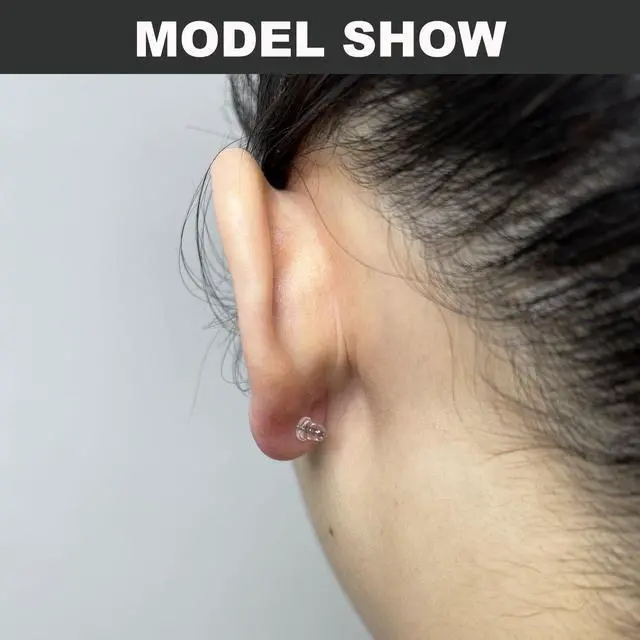 Alt view image 6 of 7 - 6 Styles Silicone Earring Backs, 600 Clear Soft Hypoallergenic Plastic Rubber Earring Backs Clutch Stoppers Kits for Fish Hook Hoops