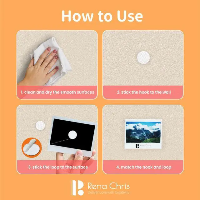 Alt view image 6 of 7 - Self Adhesive Dots, 0.59" Hook and Loop Circles, 1000 Pcs Round Fasteners with Strong Adhesive Backing, Waterproof Nylon for Classroom, Office & Home (White)