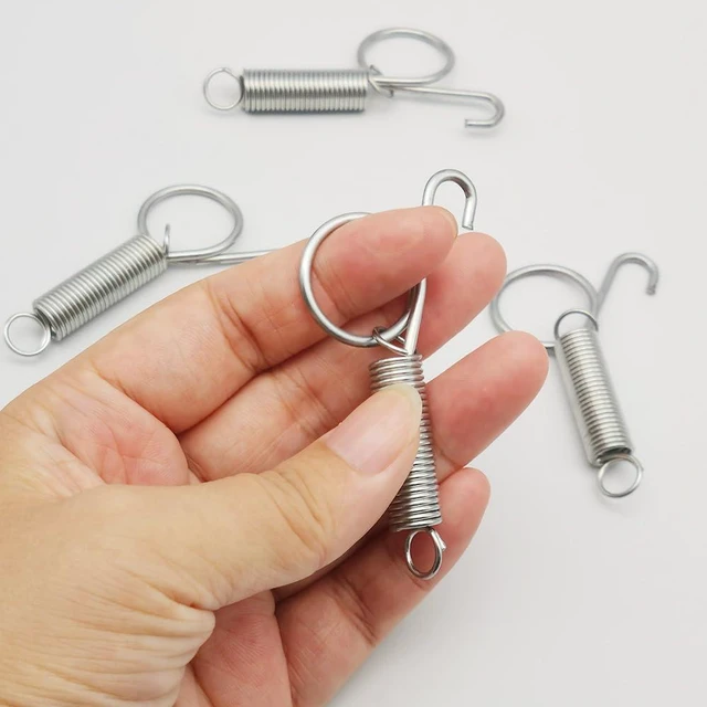 Alt view image 3 of 5 - 4 Pack Cage Door Spring Latch Hook, Large