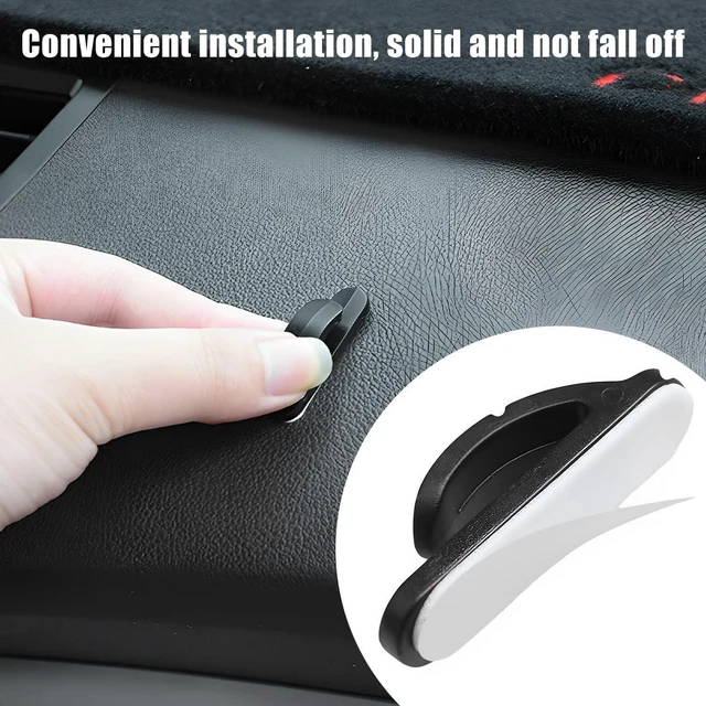 Alt view image 5 of 6 - 10 PCS Car Sticky Hooks, Multifunctional Vehicle Adhesive Hooks, Hanging Auto Storage Hooks for Key USB Cable Earphone Cable, Universal Interior Decor Car Accessories (10 PCS)