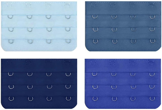 Main image of 4 Hook Bra Clasp Extender Bra Back Extender (4pcs, Blue Mix)