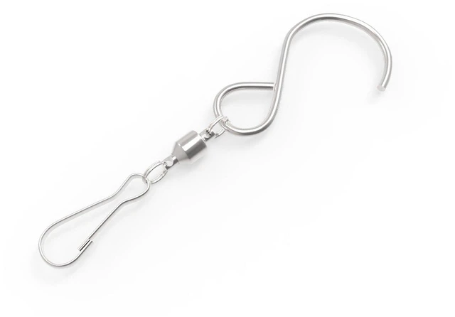 Alt view image 5 of 7 - Swivel Hooks Clips for Hanging Wind Spinners Wind Chimes Hanging Plants Crystal Twisters Pots Birdcage Party Ornaments Hooks - Pack of 6