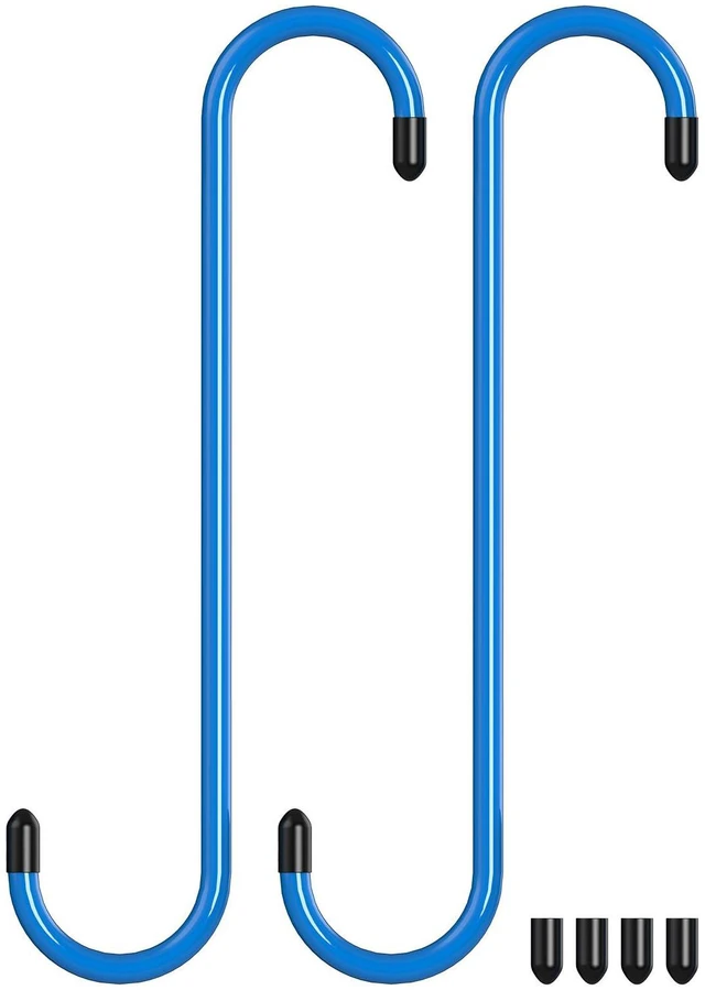 Main image of 2 Pcs Brake Caliper Hangers Brake Caliper Hooks with Rubber Tips Automotive Tool for Braking, Bearing, Axle and Suspension Work (2pcs Blue)