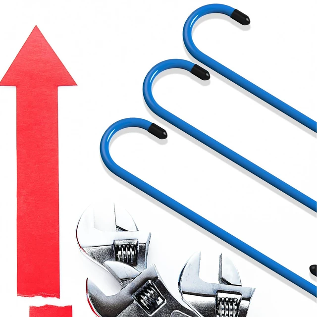 Alt view image 6 of 7 - 2 Pcs Brake Caliper Hangers Brake Caliper Hooks with Rubber Tips Automotive Tool for Braking, Bearing, Axle and Suspension Work (2pcs Blue)