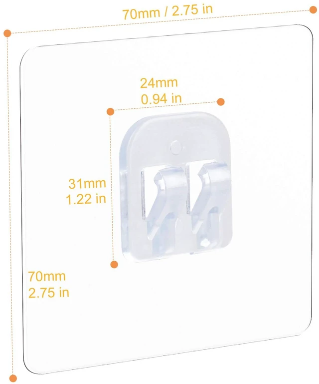 Alt view image 2 of 7 - Corner Shower Caddy Adhesive Sticker Hooks for Shower Caddy 4 Pcs | Basket Bathroom Shelf Compatible with KINCMAXSMARTAKE, JOMARTO, Flowmist, Nieifi, HapiRm, Odesign, Lovelers