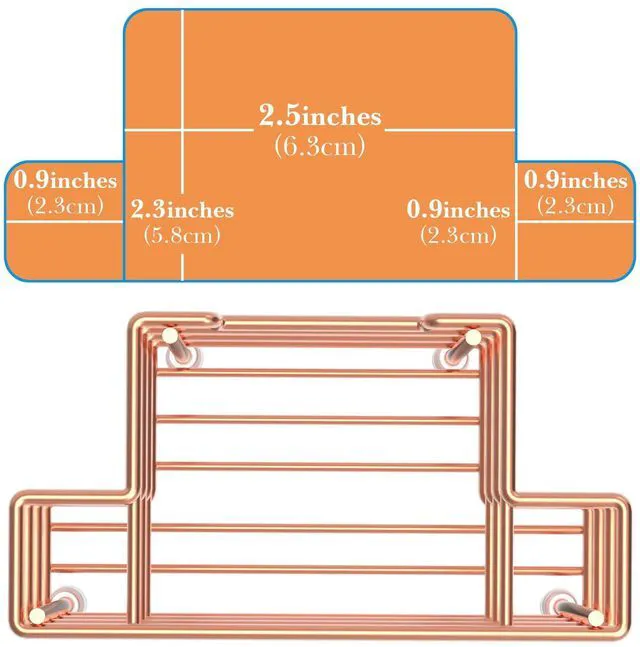 Alt view image 4 of 6 - Wall Mount/Countertop Toothbrush Holder for Shower, Stainless Steel Toothpaste Stand, 3 Slots Organizer Compatible with Colgate Extra Clean, Oral-B CrossAction (Rose Gold)