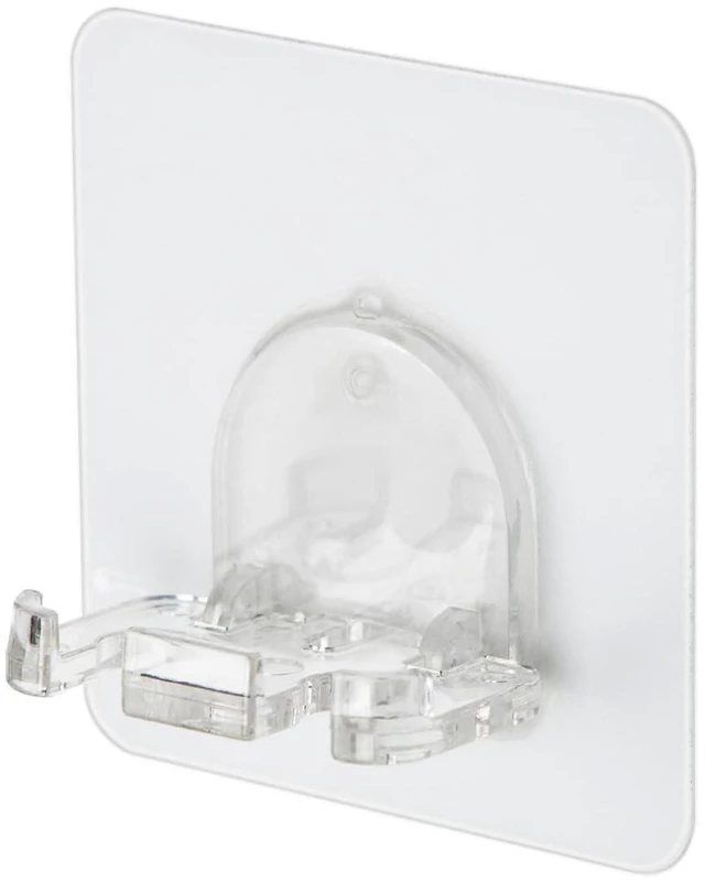 Alt view image 2 of 6 - Toothbrush Holder 4 Packs Clean Polycarbonate for Bathroom Shower Easy Installation, No Drilling, No Glue, Wall Mounted, Home Decor Essentials, Transparent