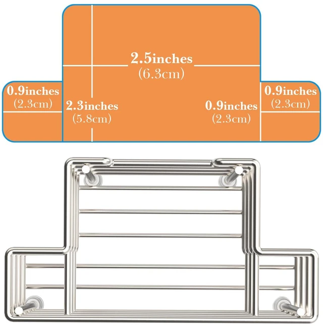 Alt view image 4 of 6 - Stainless Steel Self-Adhesive Toothbrush Holder, Countertop/Wall Mount 3 Slots Toothpaste Stand Organizer Compatible with Colgate Extra Clean, Oral-B CrossAction (Brushed Nickel)
