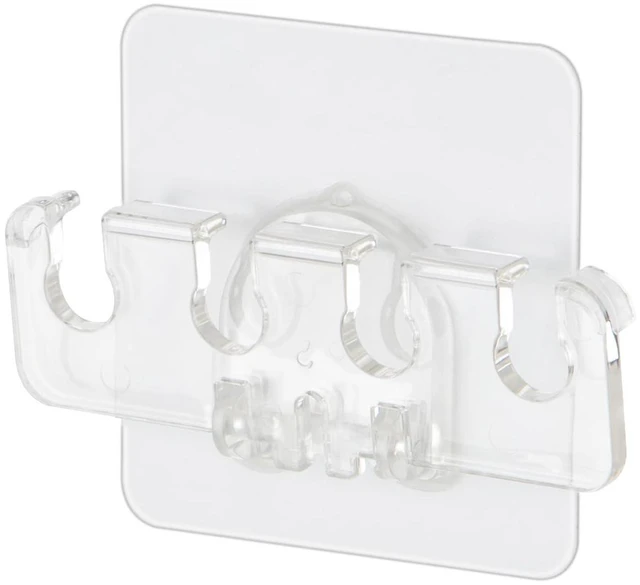 Alt view image 7 of 7 - Toothbrush Holder 2 Packs Clean Polycarbonate for Bathroom Shower Easy Installation, No Drilling, No Glue, Wall Mounted, Home Decor Essentials, Transparent