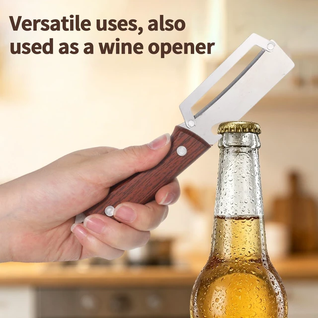Alt view image 3 of 7 - 2Pcs 2 in 1 Stainless Steel Multifunctional Vegetable Peeler | Stainless Steel Peeler with Bottle Opener Kitchen Tool for Fruit Veggie Pumpkin Papaya Zucchini Peeling Potato Carrot Peeler