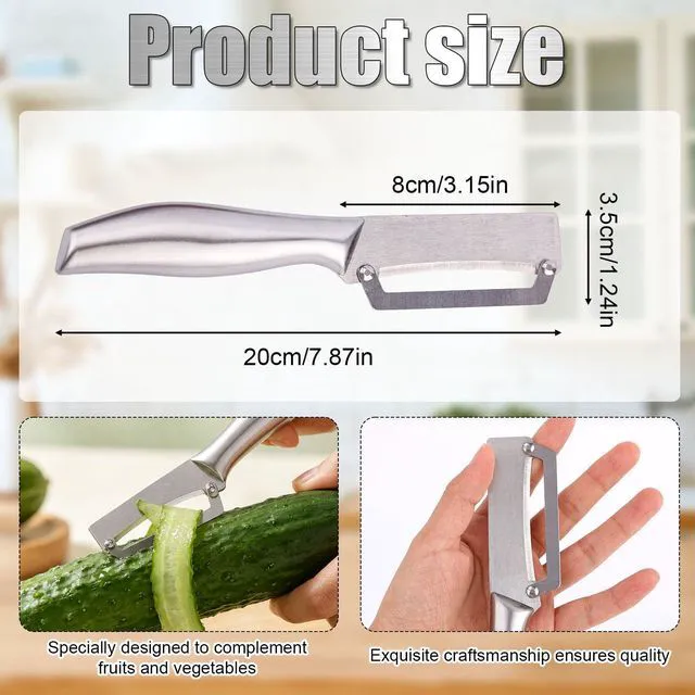 Alt view image 2 of 7 - Vegetable Peeler, Stainless Steel Blade Vegetable Peeler Knife Practical Kitchen Tool Gadgets Utensils for Fruit Potato Apple Mango Kiwi