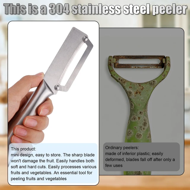 Alt view image 4 of 7 - Vegetable Peeler, Stainless Steel Blade Vegetable Peeler Knife Practical Kitchen Tool Gadgets Utensils for Fruit Potato Apple Mango Kiwi