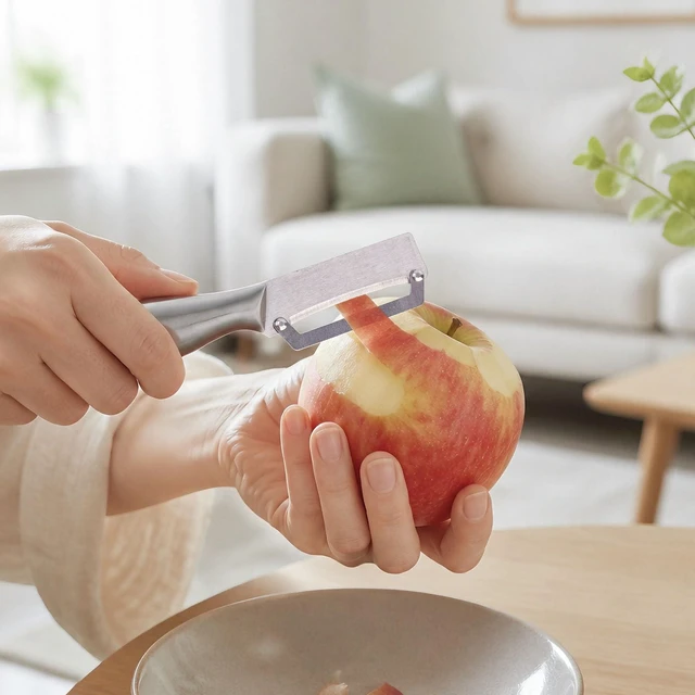 Alt view image 5 of 7 - Vegetable Peeler, Stainless Steel Blade Vegetable Peeler Knife Practical Kitchen Tool Gadgets Utensils for Fruit Potato Apple Mango Kiwi