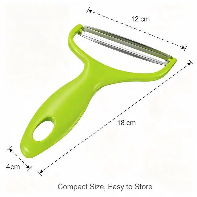 Alt view image 2 of 6 - 1PC Veggie Peeler Cabbage Shredder Wide Mouth Peeler Vegetables Fruit Stainless Steel Knife Cabbage Graters Salad Potato Slicer Kitchen Accessories