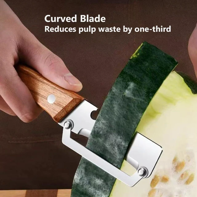 Alt view image 6 of 7 - Premium Vegetable Peeler with Wooden Handle and Bottle Opener, Multifunctional Vegetable Peeler for Kitchen,Designed for Peeling Various Fruits and Vegetables(1pcs)