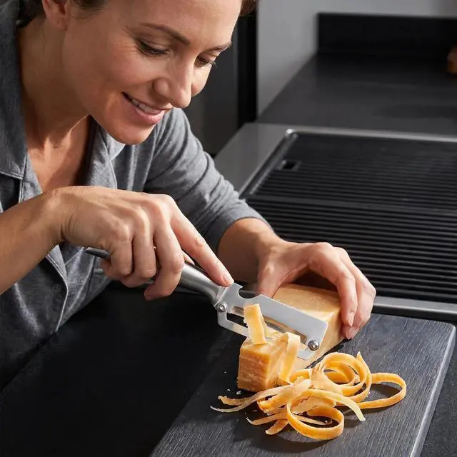 Alt view image 6 of 7 - 2-Pack Stainless Steel Vegetable Peeler Set - Professional Peelers, Commercial Grade Fruit & Vegetable Peelers for Kitchen, Dishwasher Safe, Rust Resistant